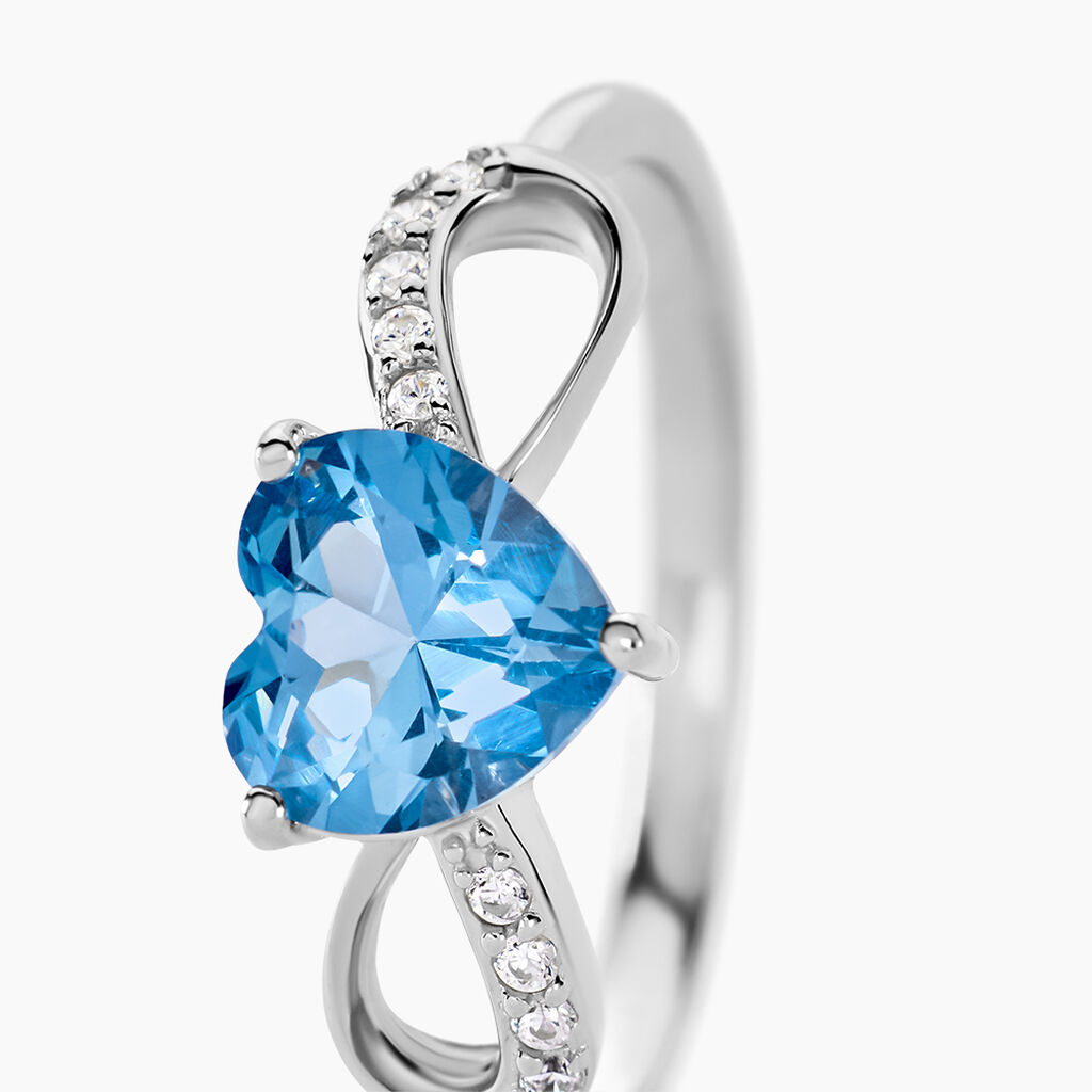 Bague Atieno Argent Blanc Oxyde De Zirconium - Bagues solitaires Femme | Histoire d’Or