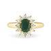 Bague Vladimir Or Jaune Emeraude Et Diamant - Bagues solitaires Femme | Histoire d’Or