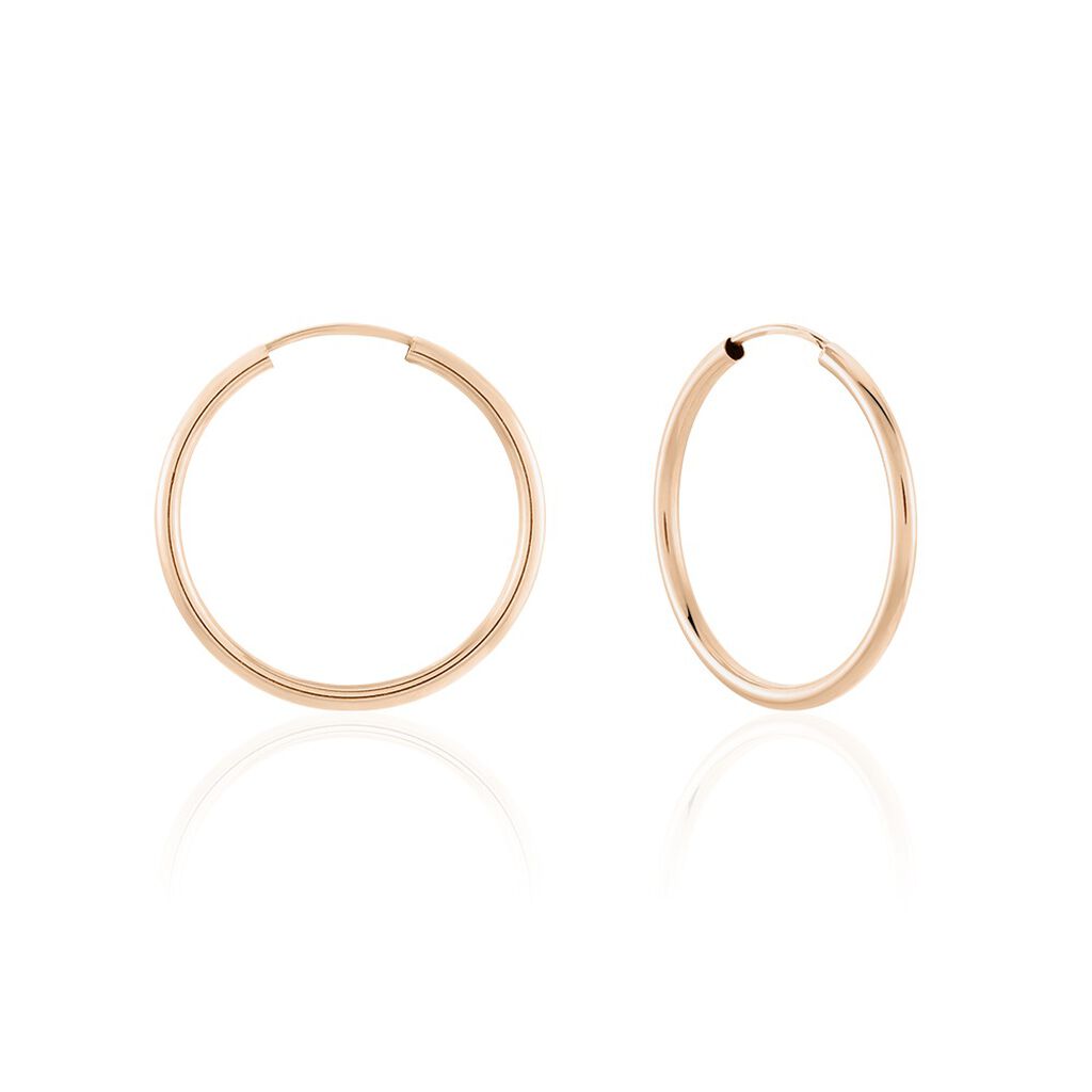 Créoles Or Rose - Boucles d'oreilles créoles Femme | Histoire d’Or