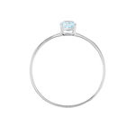 Bague Valentino Or Blanc Topaze - Bagues solitaires Femme | Histoire d&rsquo;Or