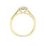 Bague Shirlene Ld Or Jaune Diamant Synth&eacute;tique - Bagues solitaires Femme | Histoire d&rsquo;Or