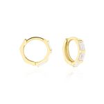 Cr&eacute;oles Gatsby Or Jaune Oxydes De Zirconium - Boucles d'oreilles cr&eacute;oles Femme | Histoire d&rsquo;Or