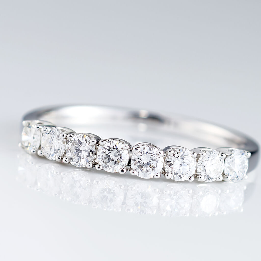 Alliance Eloisa Or Blanc Diamant Synthetique - Alliances Femme | Histoire d’Or