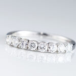 Alliance Eloisa Or Blanc Diamant Synthetique - Alliances Femme | Histoire d&rsquo;Or