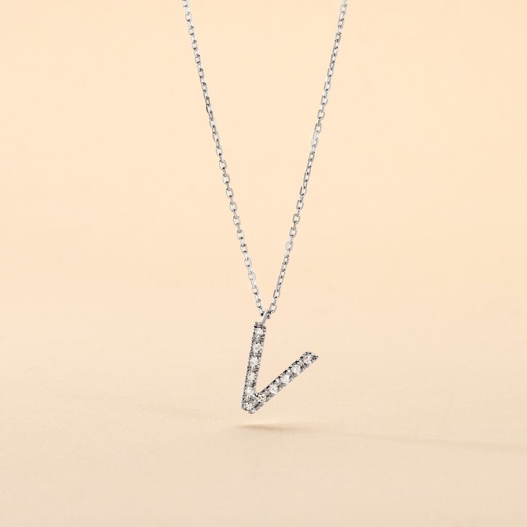 Collier Oran Or Blanc Diamant - Colliers Femme | Histoire d&rsquo;Or