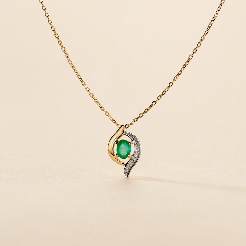 Collier Lydia Or Jaune Emeraude - Colliers Femme | Histoire d’Or