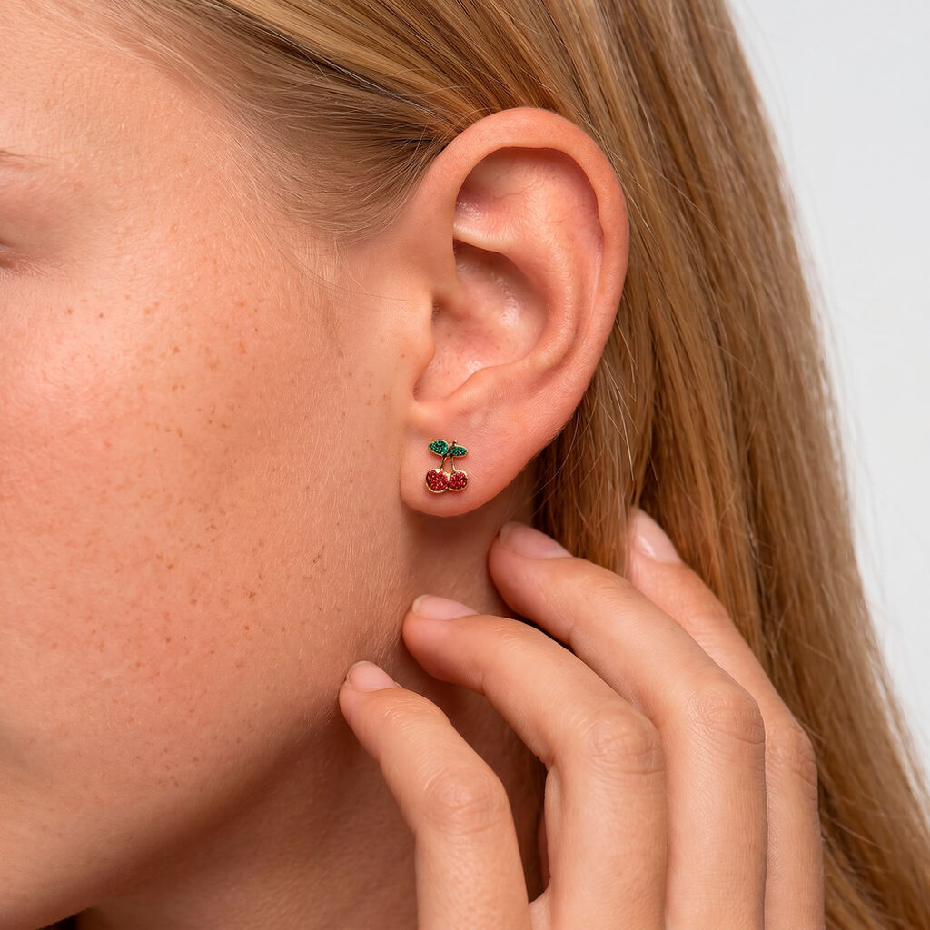 Boucles D'oreilles Puces Or Jaune Segonde - Clous d'oreilles Enfant | Histoire d&rsquo;Or