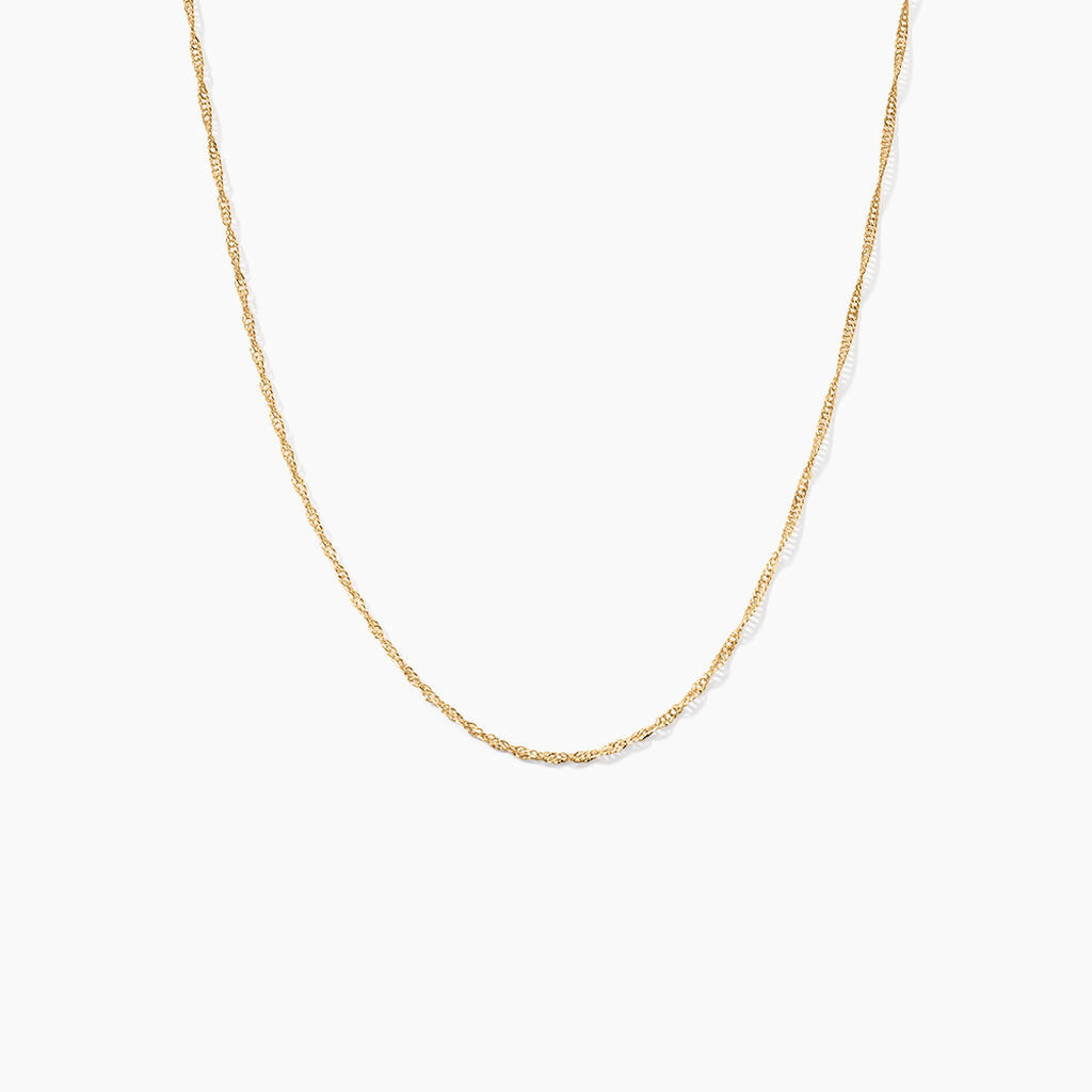 Chaîne Imanie Maille Singapour Or Jaune