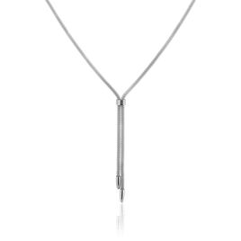 Collier Aleyna Maille Popcorn Acier Blanc - Colliers fantaisie Femme | Histoire d’Or