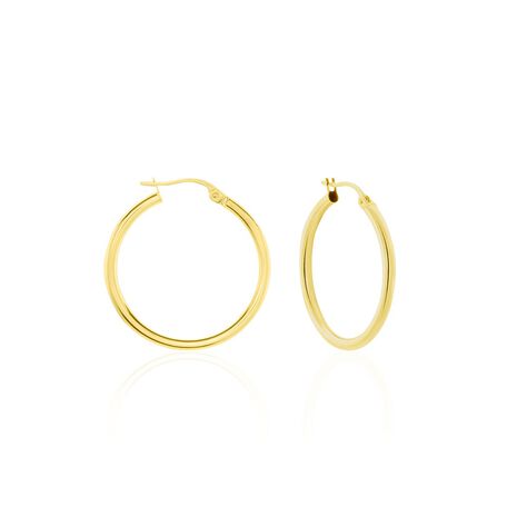 Créoles Verania Or Jaune - Boucles d'oreilles créoles Femme | Histoire d’Or