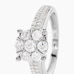 Bague Nazare Or Blanc Oxyde De Zirconium - Bagues solitaires Femme | Histoire d&rsquo;Or