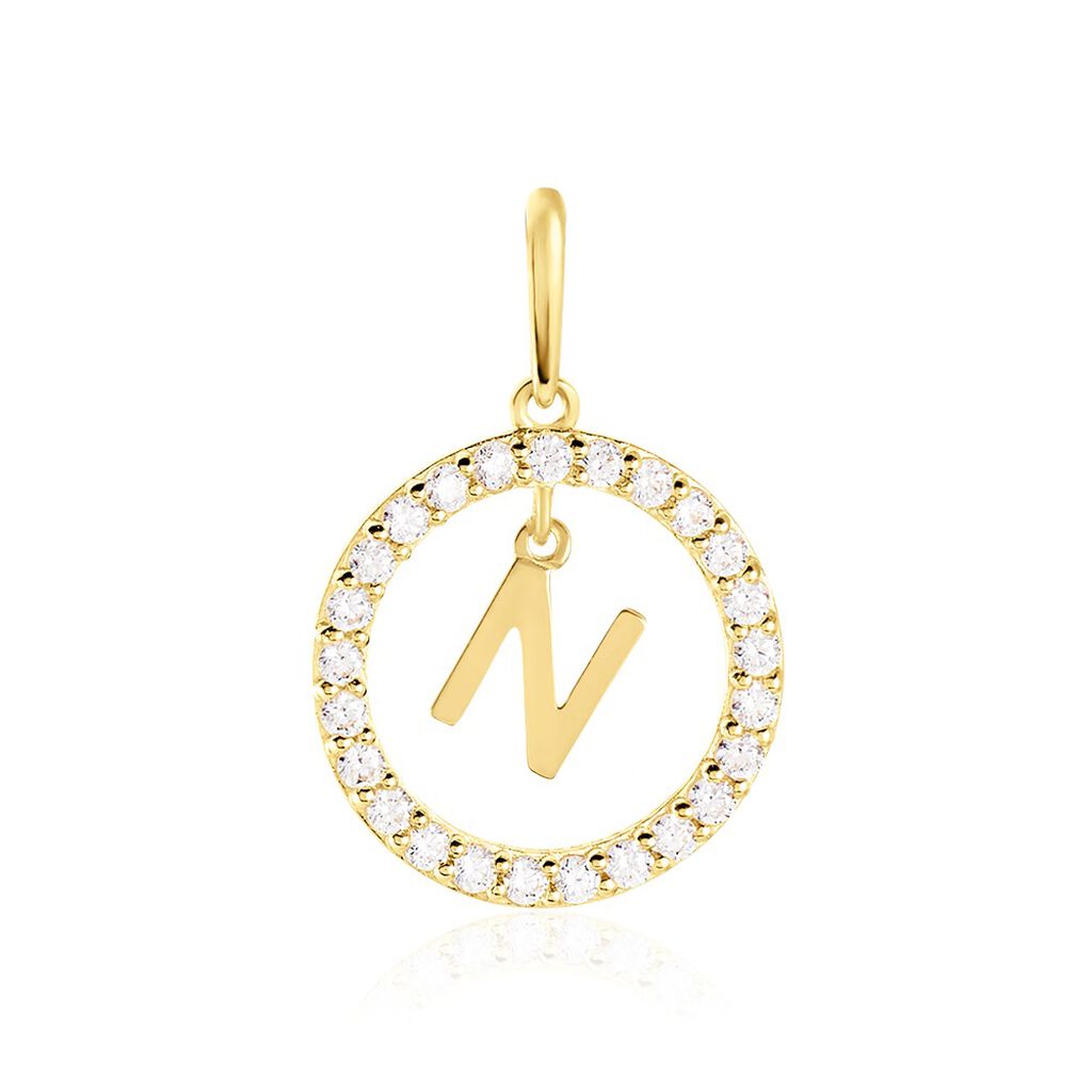 Pendentif Gabe Or Jaune Oxyde De Zirconium