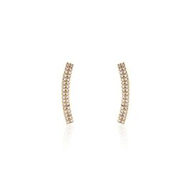 Boucles D'oreilles Jennyferine Plaqué Or Jaune Oxydes De Zirconium - Boucles d'oreilles fantaisie Femme | Histoire d’Or