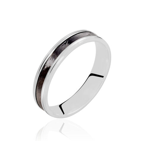 Alliance Mariaye Argent Blanc - Alliances Homme | Histoire d’Or