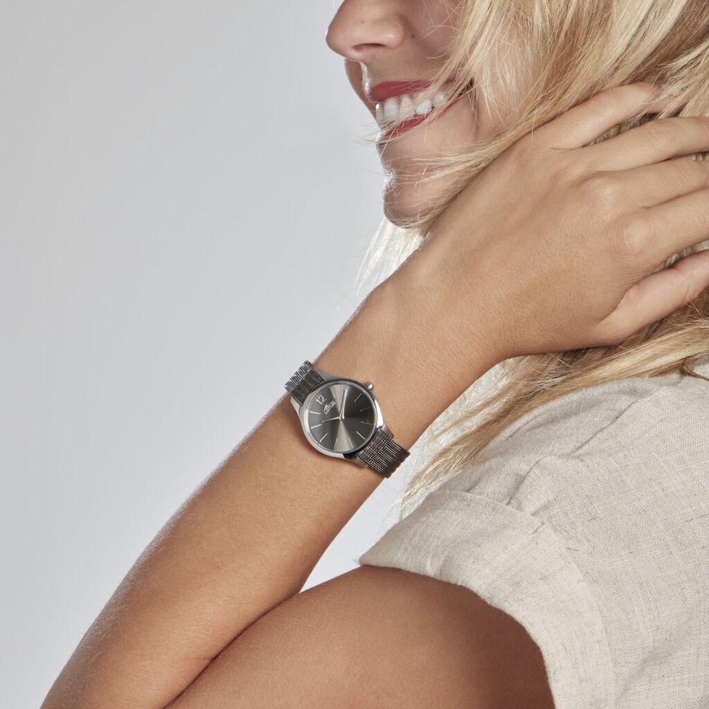 Montre Lotus Bliss Noir - Montres Femme | Histoire d’Or