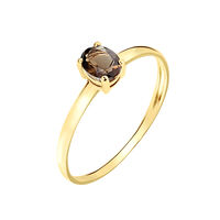 Bague Lily Or Jaune Quartz