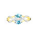 Bague Bonnie Or Bicolore Topaze - Bagues solitaires Femme | Histoire d’Or
