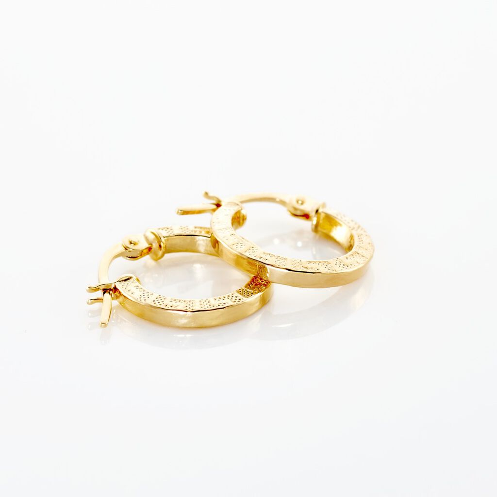 Créoles Xanthia Or Jaune - Boucles d'oreilles créoles Femme | Histoire d’Or