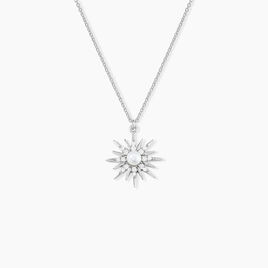 Collier Blanca Argent Blanc Perle De Culture - Colliers Etoile Femme | Histoire d’Or