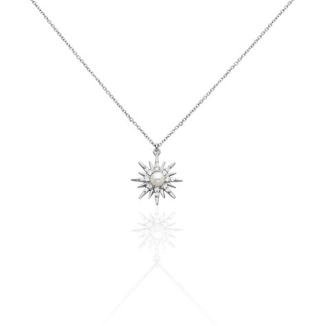 Collier Blanca Argent Blanc Perle De Culture - Colliers Etoile Femme | Histoire d’Or