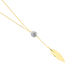 Collier Powoo Or Jaune Strass - Colliers Plume Femme | Histoire d’Or