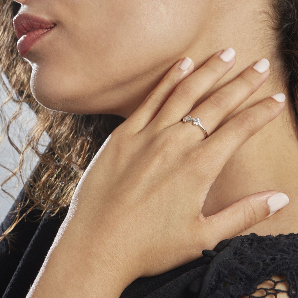 Bague Menades Argent 925/1000 Oxyde De Zirconium - Bagues avec pierre Femme | Histoire d’Or
