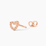 Boucles D'oreilles Puces Menel Argent Rose - Boucles d'oreilles fantaisie Femme | Histoire d&rsquo;Or