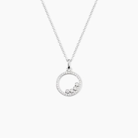 Collier Argent Ursine Oxydes De Zirconium - Colliers fantaisie Femme | Histoire d&rsquo;Or