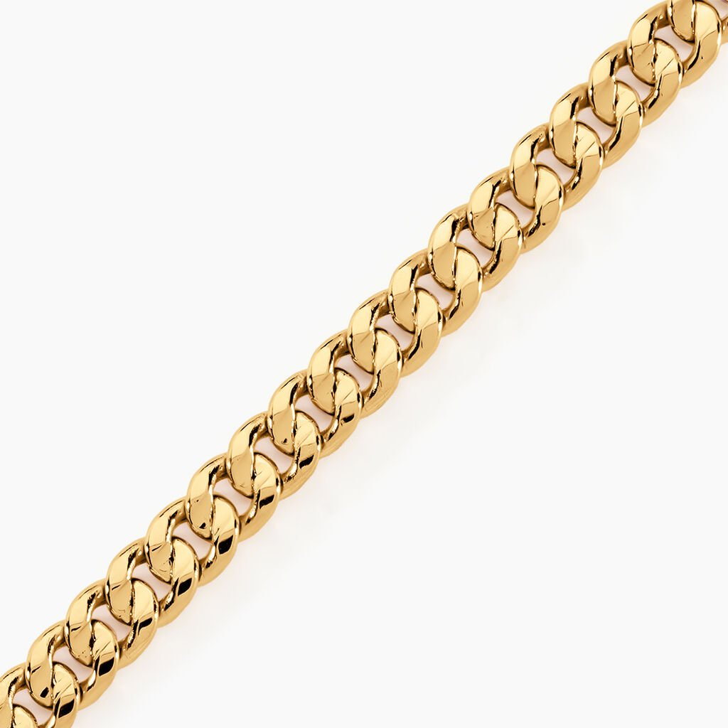 Bracelet Iris Or Jaune Maille Gourmette - Bracelets chaîne Homme | Histoire d’Or
