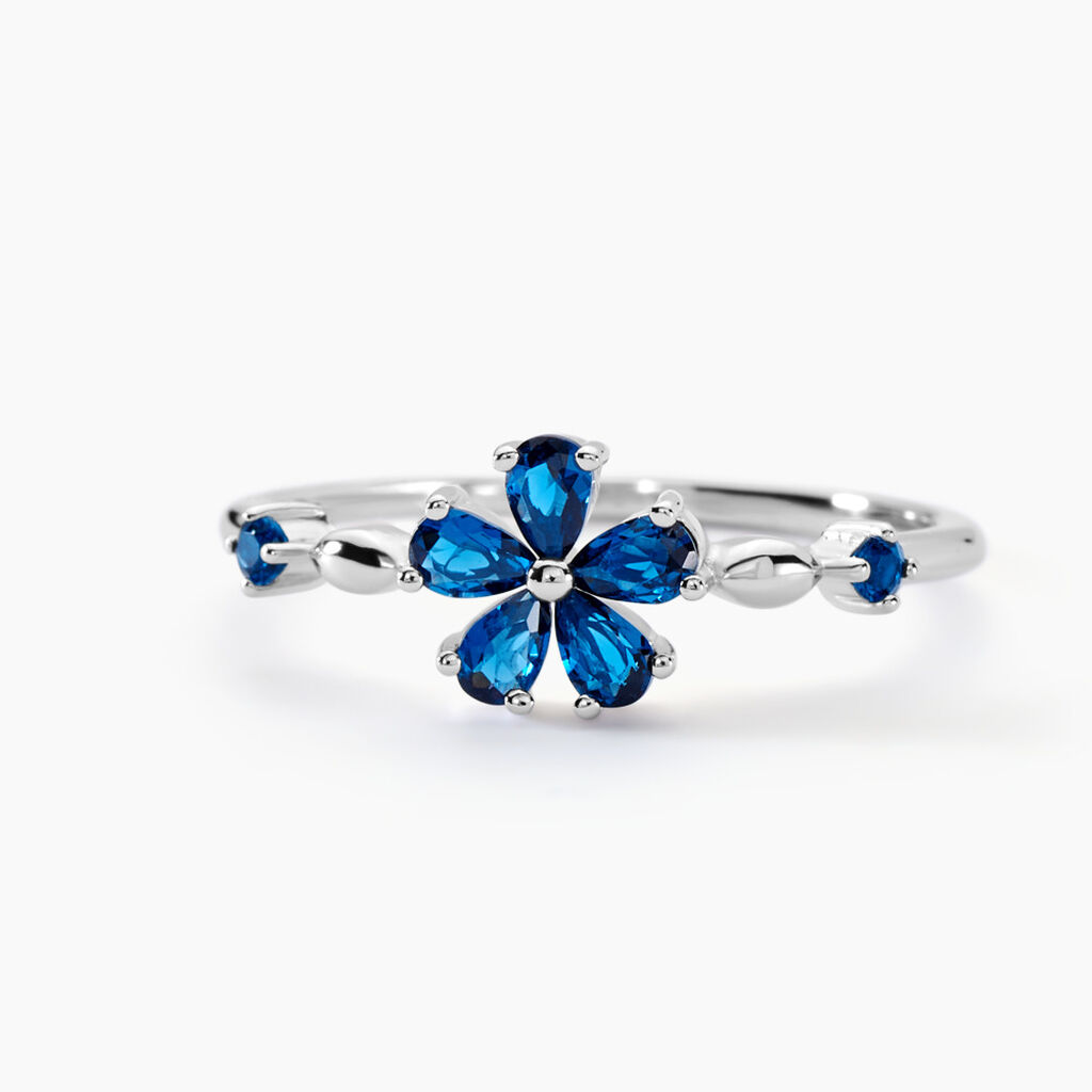 Bague Laldilon Argent Blanc Oxyde De Zirconium - Bagues avec pierre Femme | Histoire d&rsquo;Or