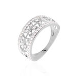 Bague Aella Or Blanc Oxyde De Zirconium - Bagues avec pierre Femme | Histoire d&rsquo;Or