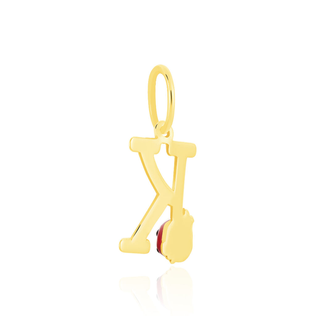 Pendentif Helidie Coccinelle Lettre Or Jaune - Pendentifs Enfant | Histoire d’Or
