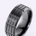 Bague Fabio Acier Noir - Bagues fantaisie Homme | Histoire d&rsquo;Or