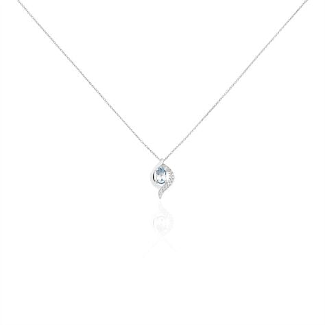 Collier Lydia Or Blanc Topaze Oxyde Oxyde - Colliers Femme | Histoire d’Or
