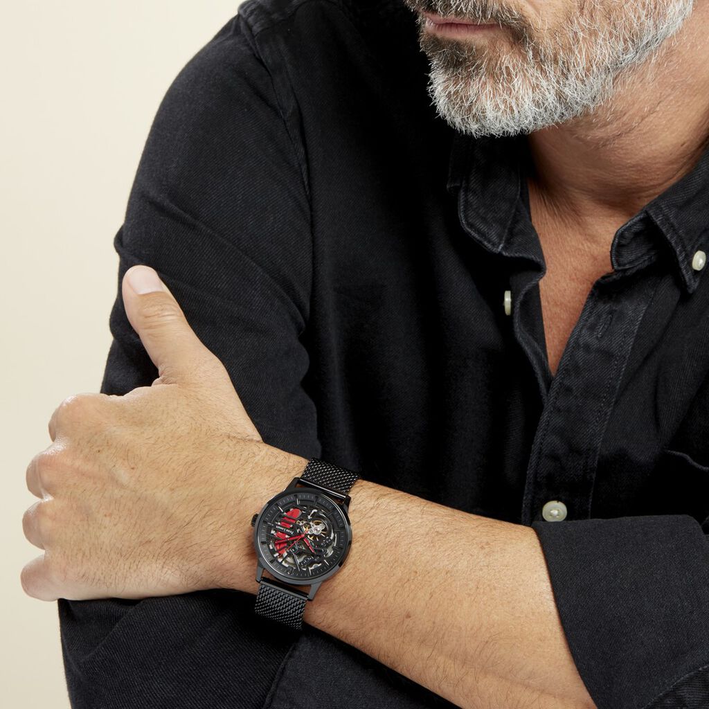 Coffret De Montre Pierre Lannier Rallye Noir - Montres Homme | Histoire d’Or