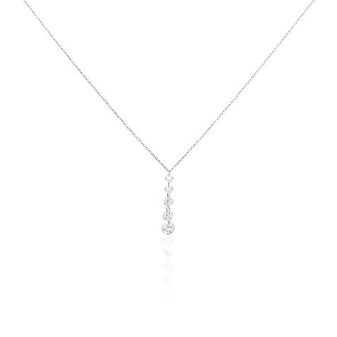 Collier Argent Constantin Argent Blanc Oxyde - Colliers fantaisie Femme | Histoire d’Or