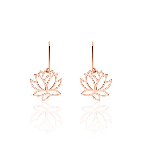 Boucles D'oreilles Pendantes Rosita Argent Rose - Boucles d'oreilles fantaisie Femme | Histoire d’Or
