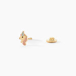 Boucles D'oreilles Puces Pegasus Or Jaune - Clous d'oreilles Enfant | Histoire d&rsquo;Or