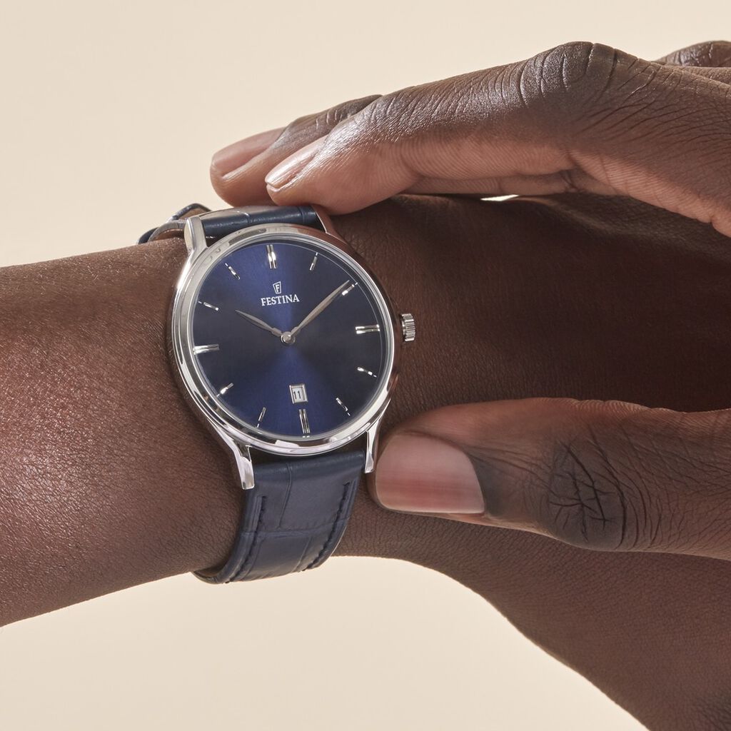 Montre Festina Classics Bleu - Montres Homme | Histoire d’Or