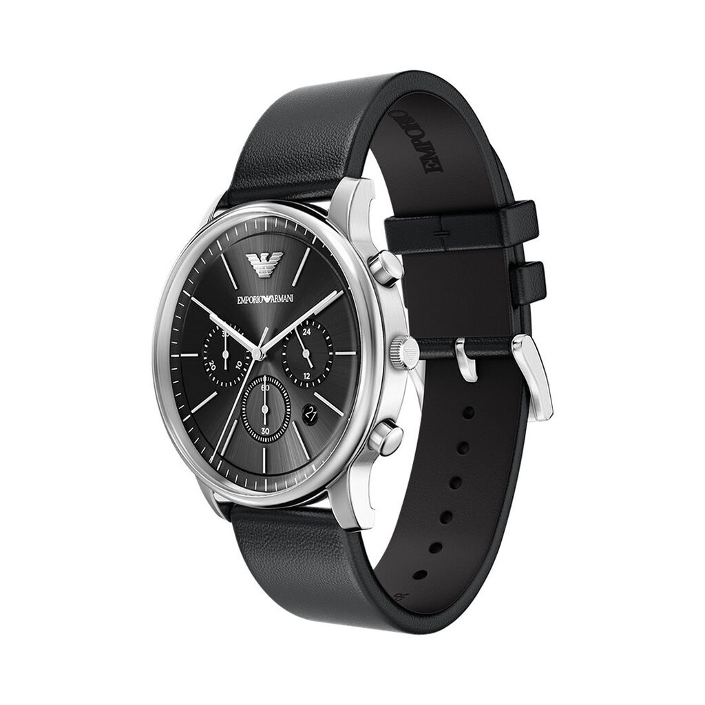 Montre Emporio Armani Noir - Montres Homme | Histoire d&rsquo;Or