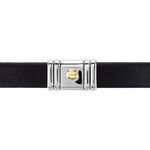 Bracelet Jourdan Cuir Noir - Bracelets Homme | Histoire d&rsquo;Or