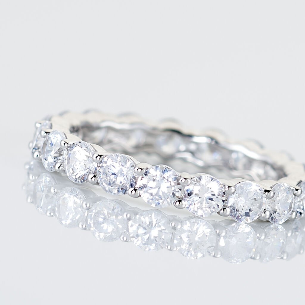 Alliance Marjorie Or Blanc Oxyde De Zirconium - Alliances Femme | Histoire d’Or