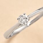 Bague Solitaire Aphrodite Or Blanc Diamant - Bagues solitaires Femme | Histoire d&rsquo;Or