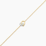 Bracelet Eliana Argent Dor&eacute; A L'Or 750/1000 Topaze Oxyde De Zirconium - Bracelets Pierre Femme | Histoire d&rsquo;Or
