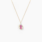 Collier Aurora Or Jaune Rubis Et Diamant - Colliers Femme | Histoire d&rsquo;Or