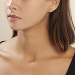 Boucles D'oreilles Puces Gisa Jaune Diamant Blanc - Clous d'oreilles Femme | Histoire d&rsquo;Or