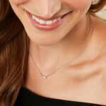 Collier Eclat d'Aurore Argent Blanc Oxyde De Zirconium - Colliers fantaisie Femme | Histoire d&rsquo;Or