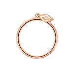 Bague Kenta Argent Rose Oxyde De Zirconium - Bagues solitaires Femme | Histoire d&rsquo;Or