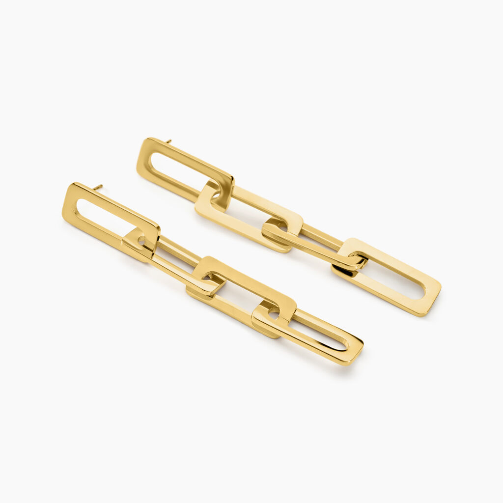 Boucles D'oreilles Pendantes Gracen Acier Jaune - Boucles d'oreilles fantaisie Femme | Histoire d’Or
