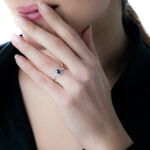 Bague Anja Or Blanc Saphir Et Diamant - Bagues solitaires Femme | Histoire d&rsquo;Or